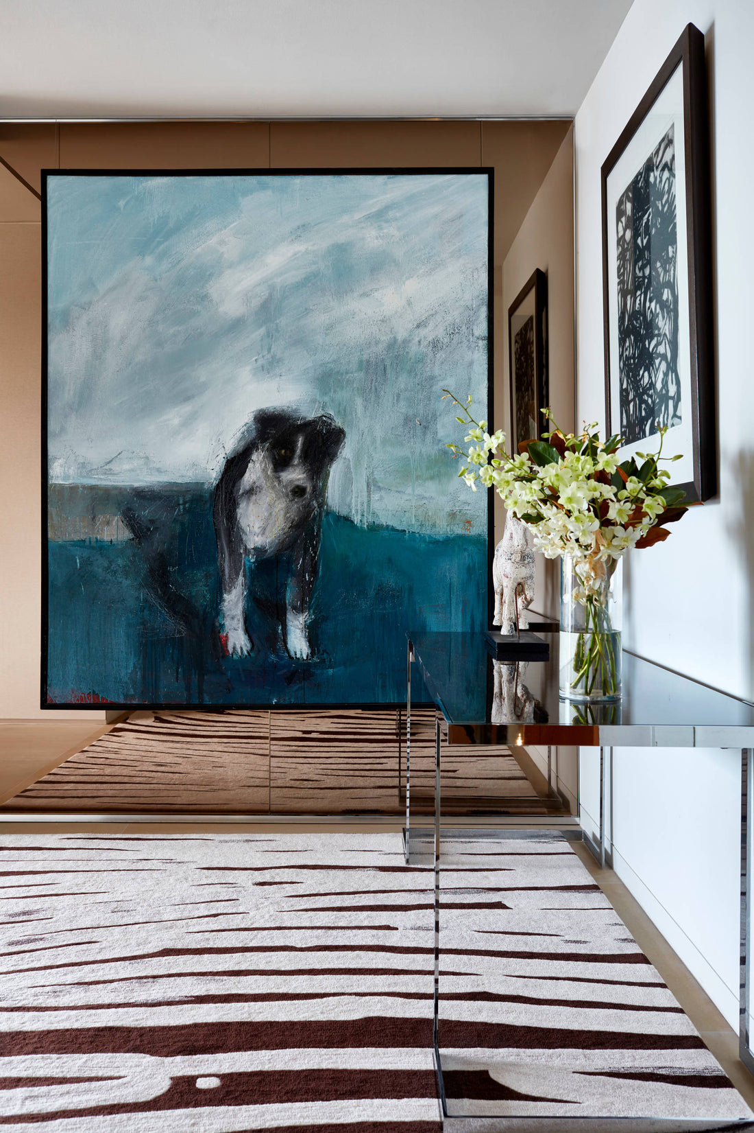 Hand Tufted Body Paint Rug by Minnie Pwerle