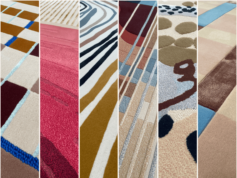 close up image of the evolve rugs