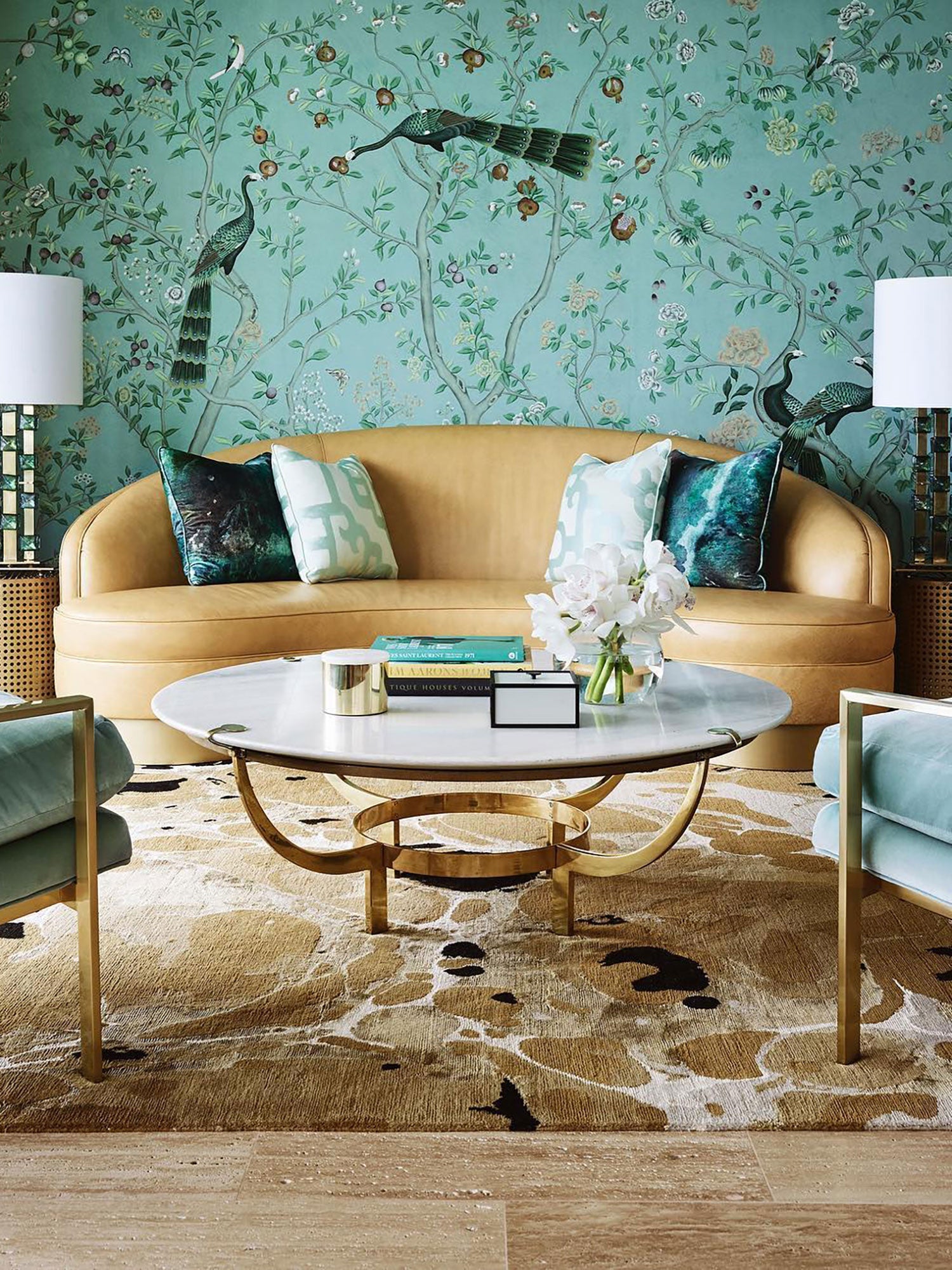 Handknotted Ink Rug by Greg Natale