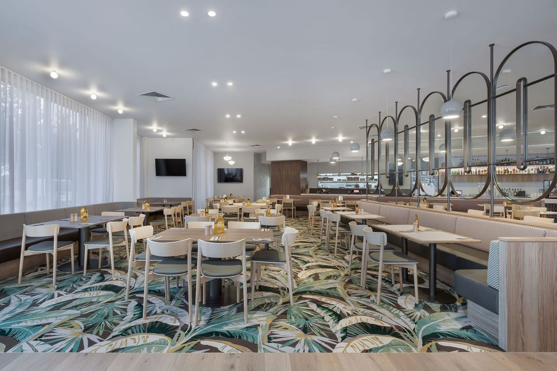 Custom La Palma Axminster carpet by Catherine Martin