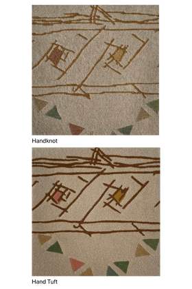 image of the Blom sample in handknot and hand tuft version