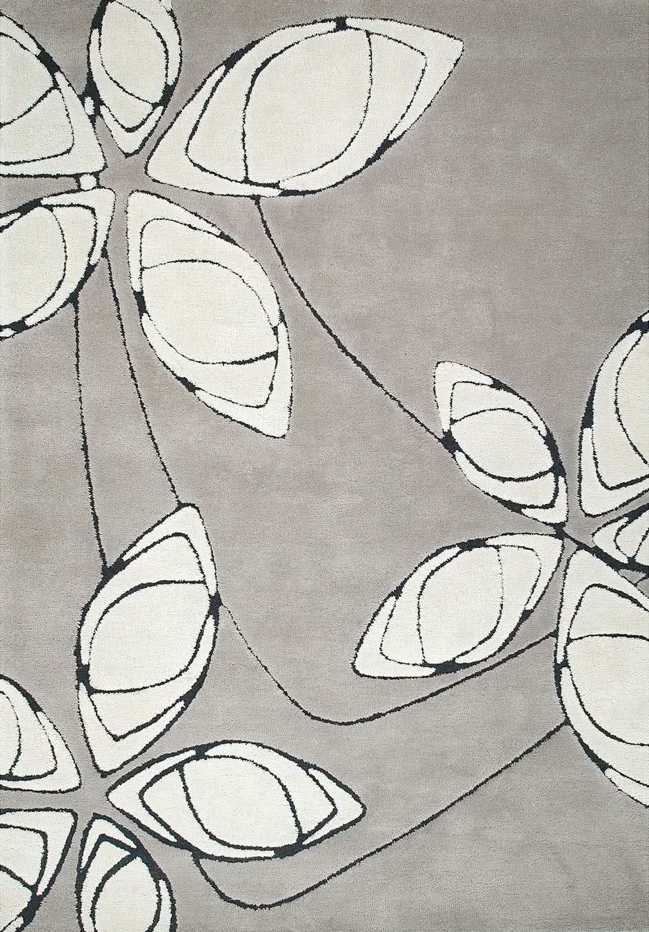 Arctic Daisy Frost rug overhead image