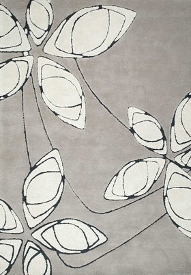 Arctic Daisy Frost rug overhead image