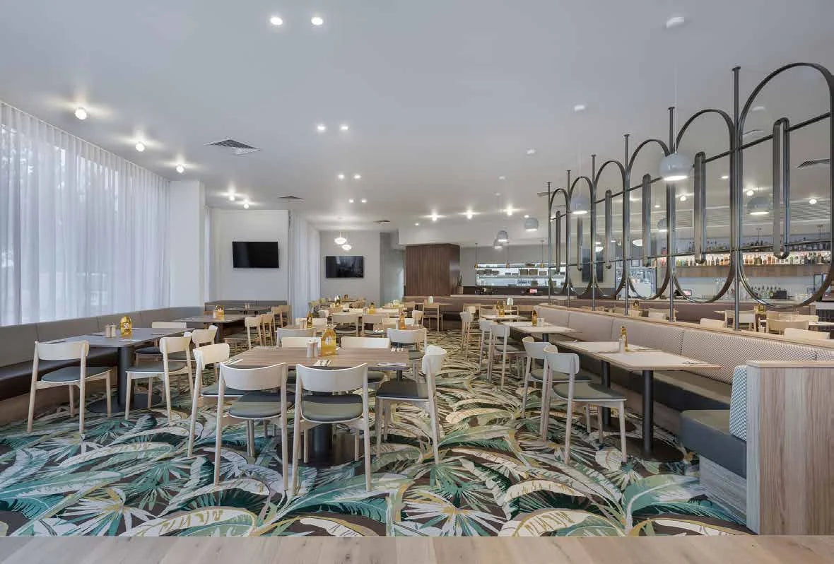The Club Caroline Springs — La Palma Axminster carpet by Catherine Martin