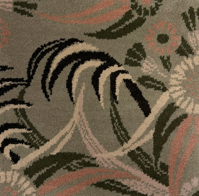 overhead image of the Deco Palm Beachwood axminister carpet designed by house of heras