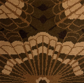 overhead image of the webbed Bronze axminister carpet