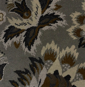 overhead image of the starburst-Pewte carpet