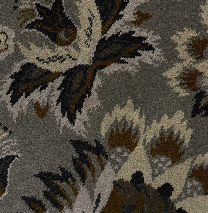 overhead image of the starburst-Pewte carpet
