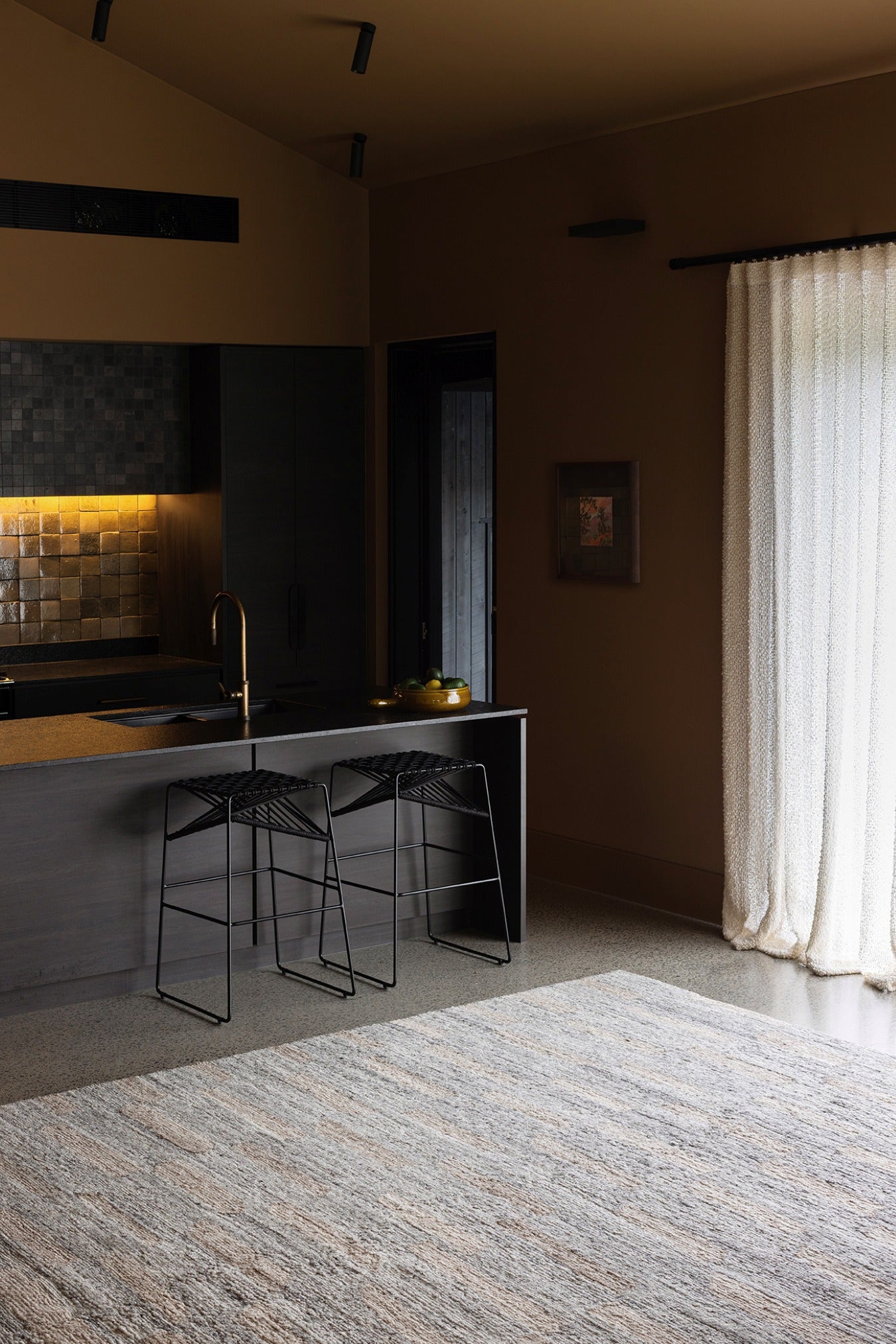 location image of the Escalo Grey rug designed by designer rugs