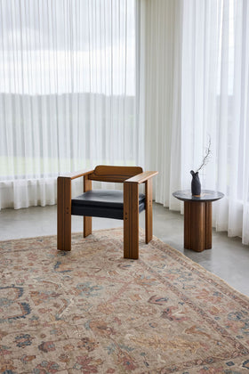 image of the jomana olive handknot rug