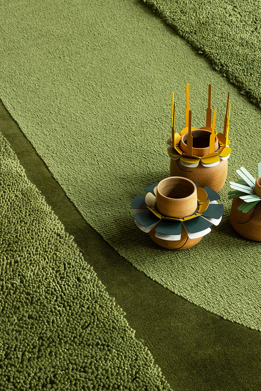 close up image of the Terra rug designed by bernabeifreeman