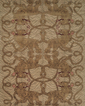 Tiger Knot Caramel Handknotted