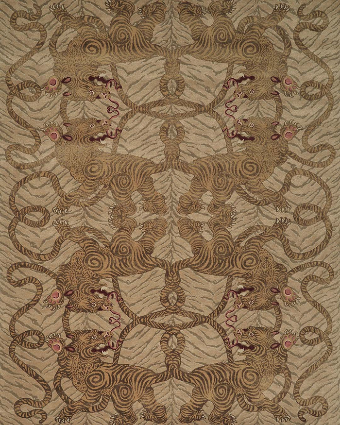 Tiger Knot Caramel Handknotted