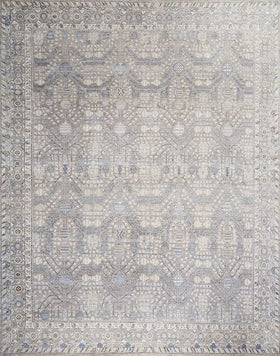 Overhead image of traditional grey Cordoba rug