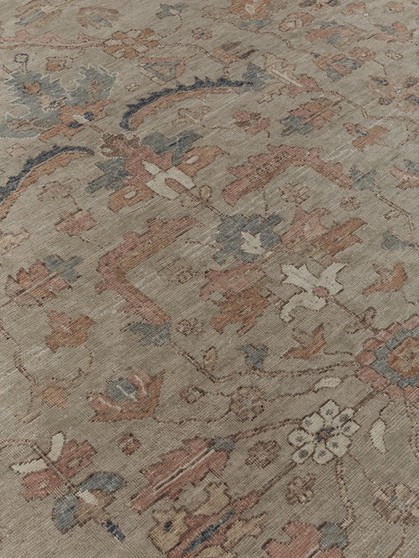 image of the jomana olive handknot rug