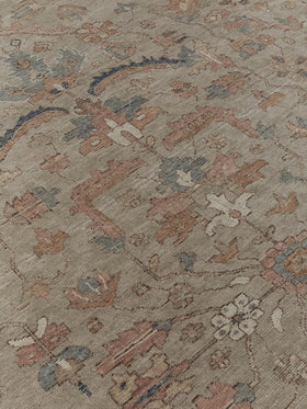 image of the jomana olive handknot rug