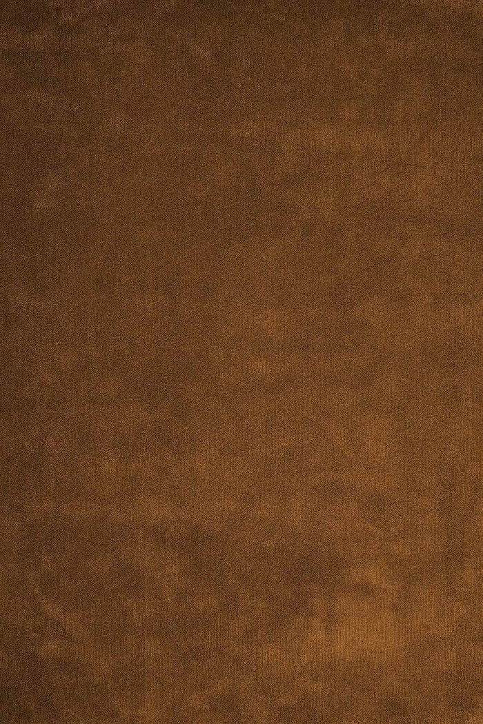 Overhead view of textured Coral Cut Pile rug in brown colour