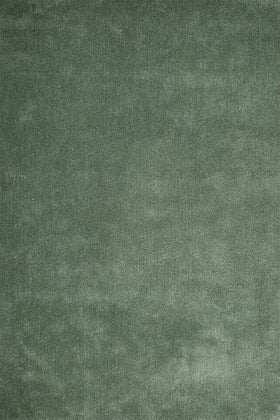 Overhead view of textured Coral Cut Pile rug in green colour
