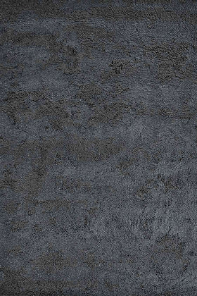 Overhead view of textured Coral Shag rug in charcoal colour