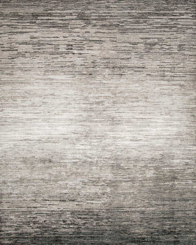 Overhead view of textural Corrugation rug in grey colour