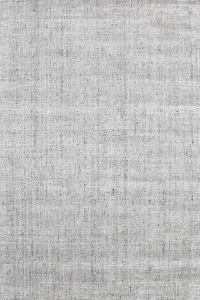 Overhead image of textured Gomez rug in light grey colour