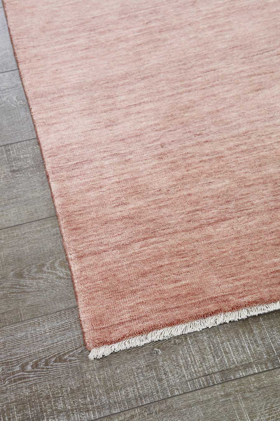 Detailed view of textured Zen rug in pink colour