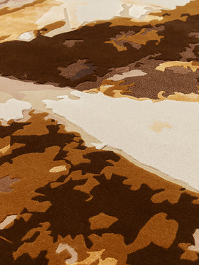 overhead image of the Olympic Australis rug by Emma Elizabeth for Designer Rug