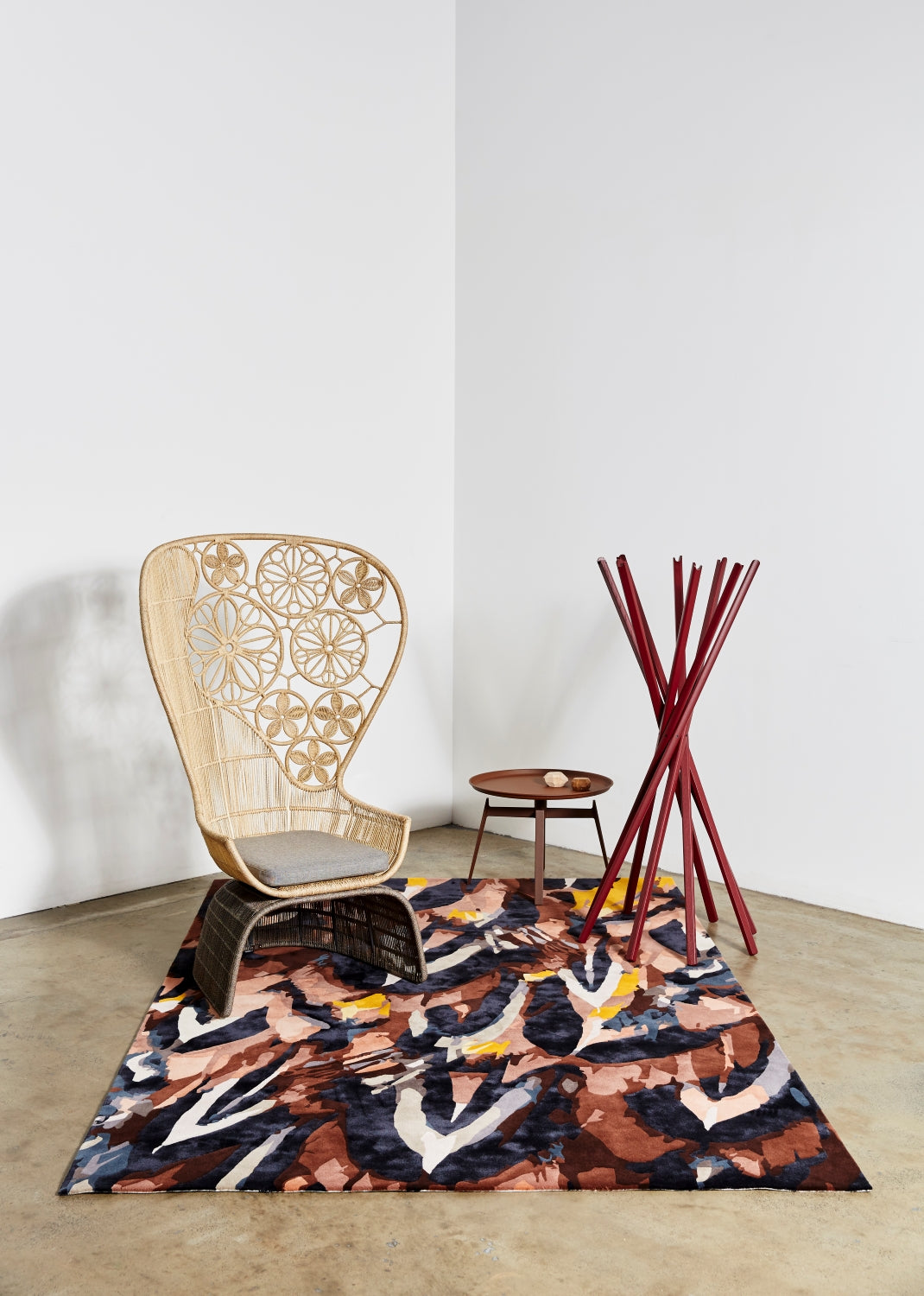 location image of the Plumage rug designed by Emma elizabeth