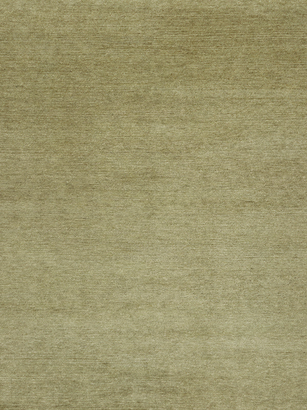 Overhead image of the Esperance handknot rug in sage green.
