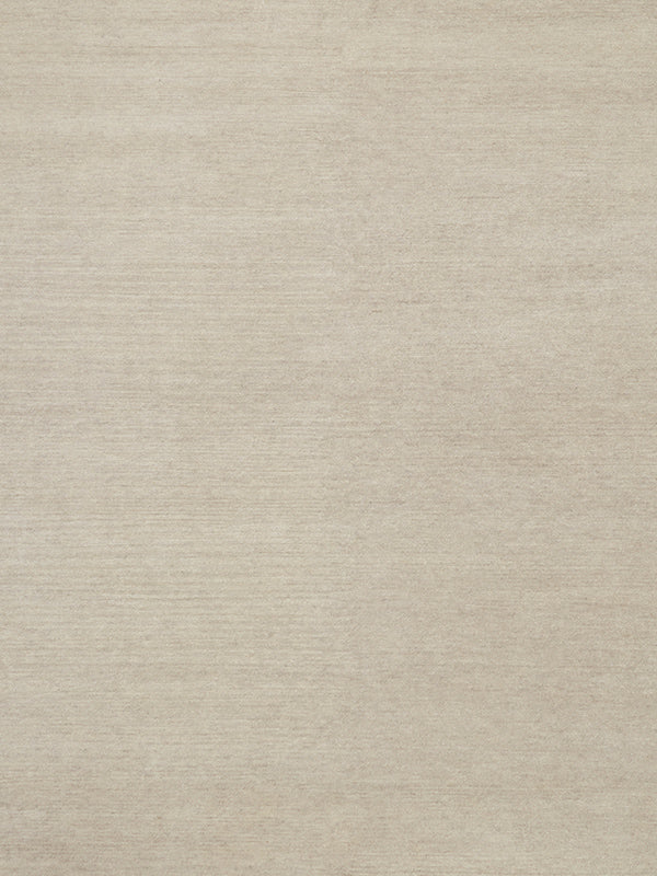 Overhead image of the Esperance handknot rug in silver