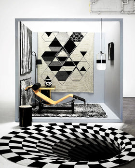 image of the Black hole rug designed by Daniel Malik