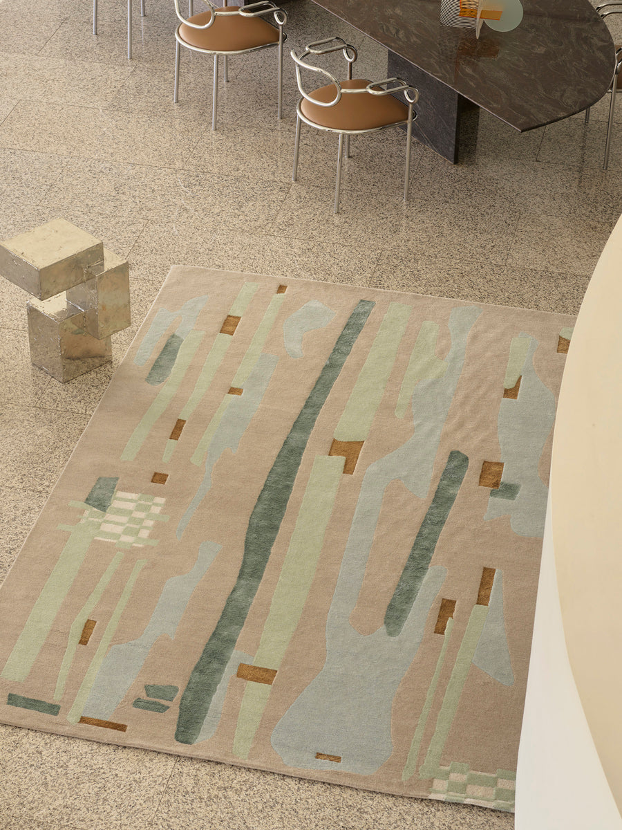 Freddo handknot rug by Greg Natale in a contemporary setting – premium designer rug featuring soft design, handknotted in wool for luxurious texture and timeless appeal