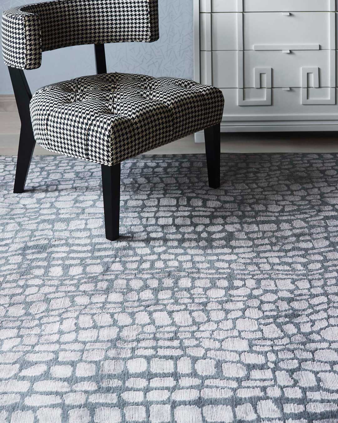 close up of hide rug by greg natale