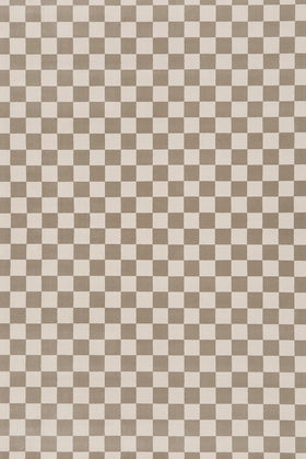 Overhead view of Match checked grey Axminster carpet by Greg Natale