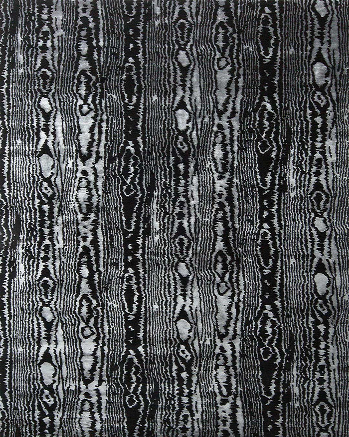 overhead of moire rug by greg natale