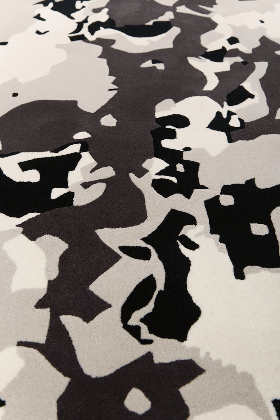 Close up of painterly Pollux rug by Greg Natale