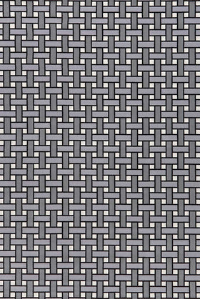 Overhead view of Weft grey geometric Axminster carpet by Greg Natale
