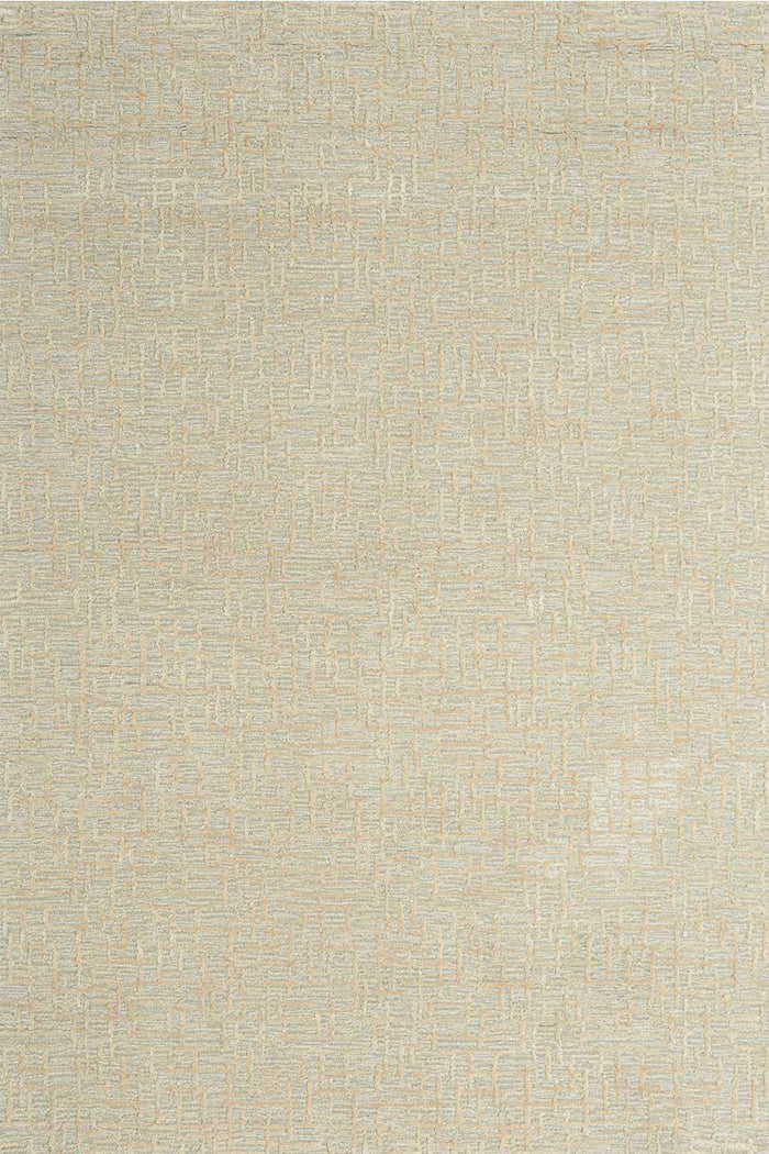 Overhead view of textured Krypton rug in neutral beige colour