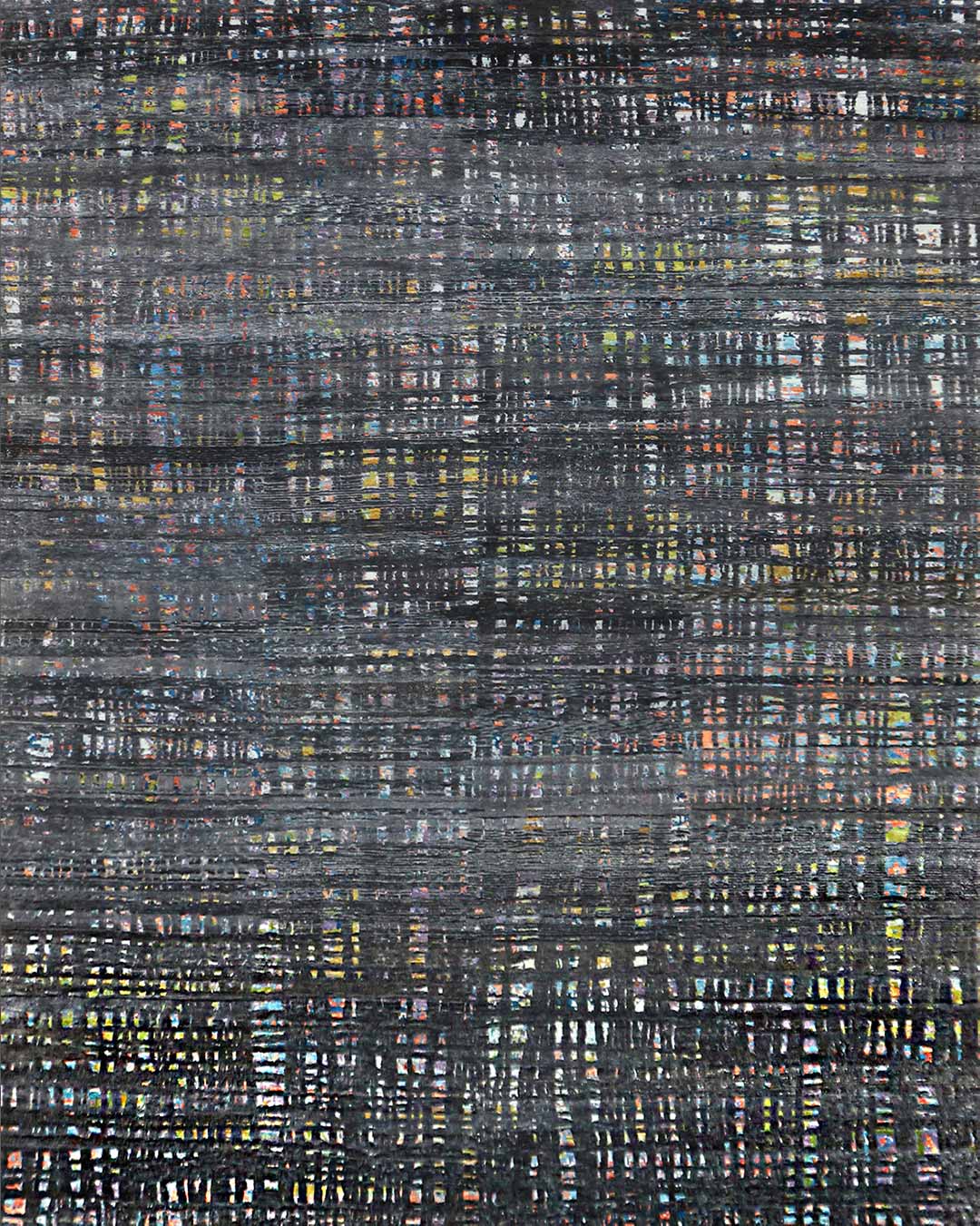 Product image of Licorice handknot rug in black colour