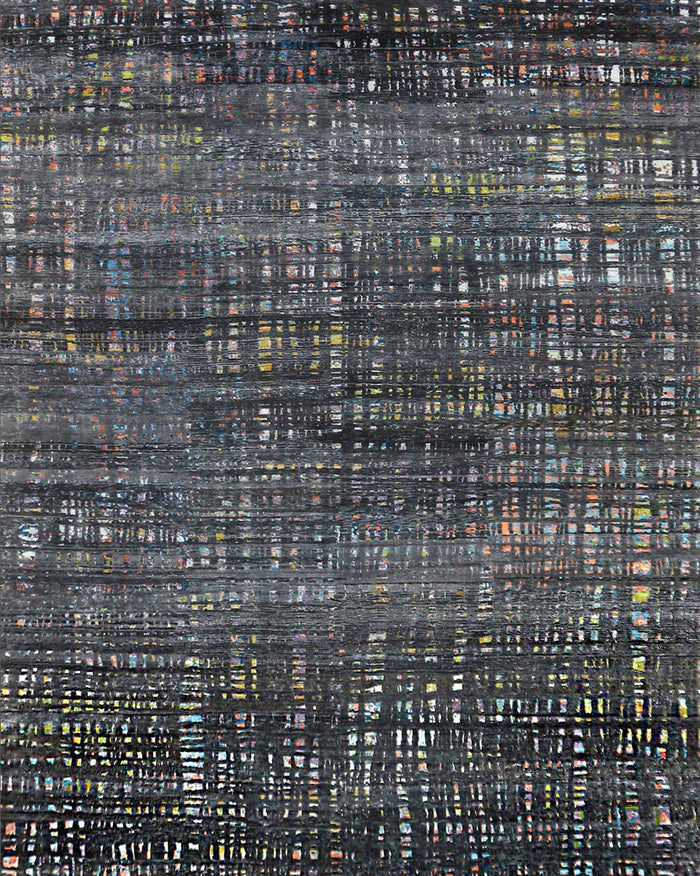 Product image of Licorice handknot rug in black colour