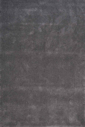Overhead view of textured Napoleon Jay Shag rug in grey colour