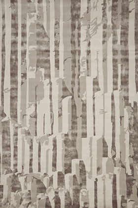 overhead image of textural Basalt rug in silver grey colour