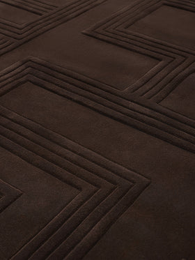 image of the bowie deep brown rug