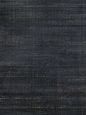 overhead image of the Ravira-charcoal-Honey rug