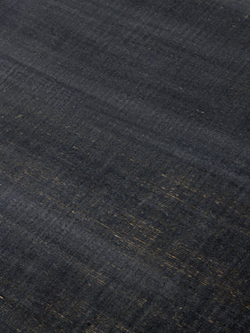 Close up image of the Ravira-charcoal-Honey rug