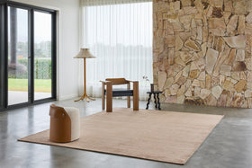 location image of the ravira peach coffee rug