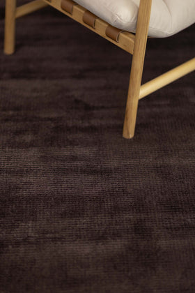 close up image of the wolfram-umber rug