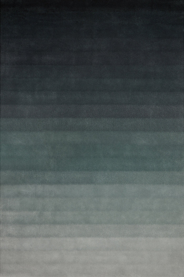 Overhead image of the Ombre Lux Storm designed by designer rugs 