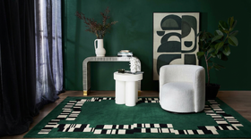 location image of the Ladder rug designed by designer rugs .