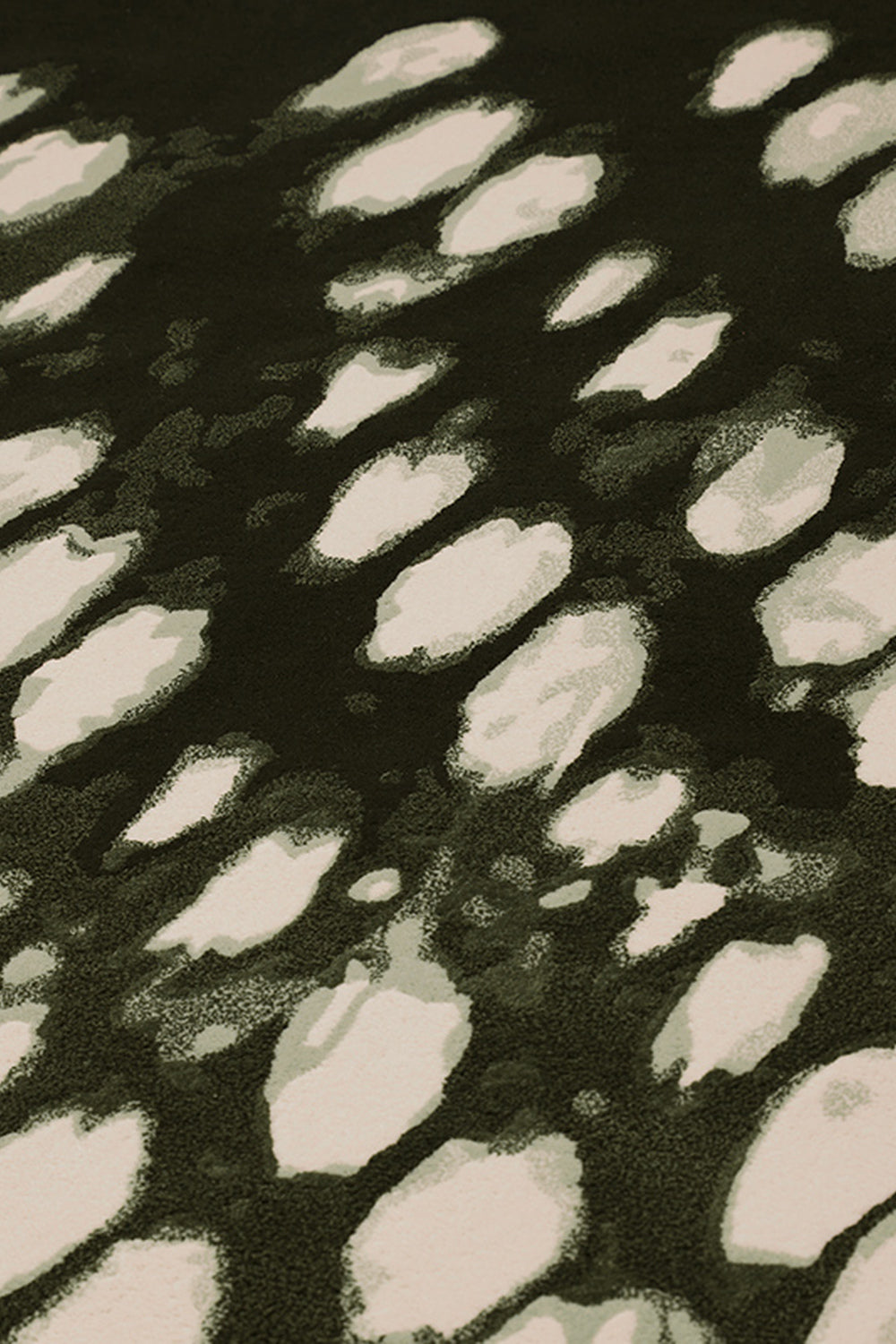 Close up image of Mackerel Sky rug designed by Shibori